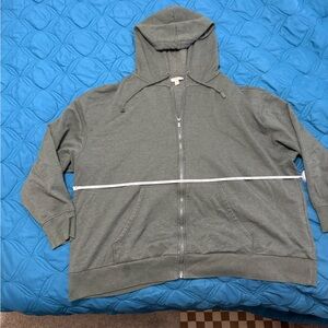 Terra & Sky Charcoal Zip-Up Hoodie